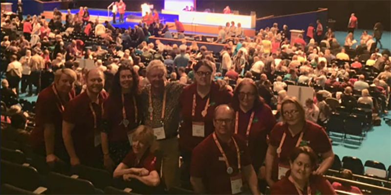 South West members at Congress in the auditorium