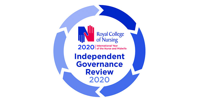RCN logo for Independent governance review