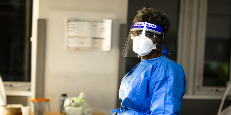 Black nurse during pandemic 
