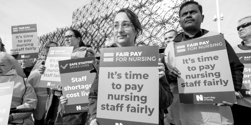 RCN members at Conservative Party Conference demonstration