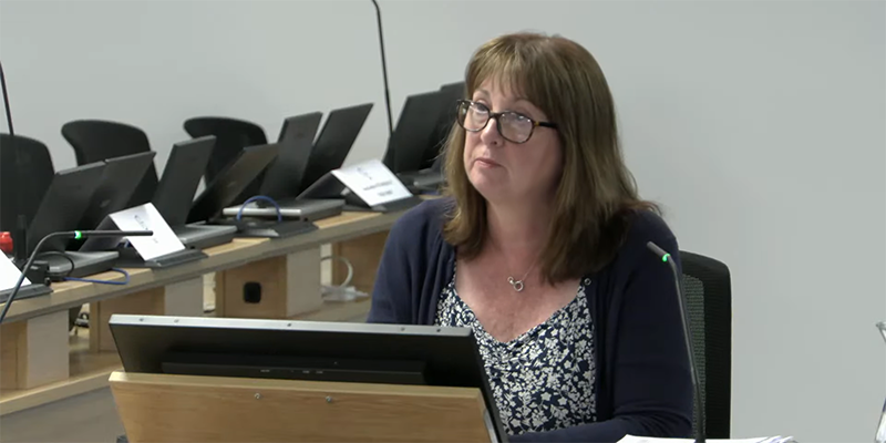 RCN expert Rose Gallagher giving evidence at the UK COVID-19 Inquiry 