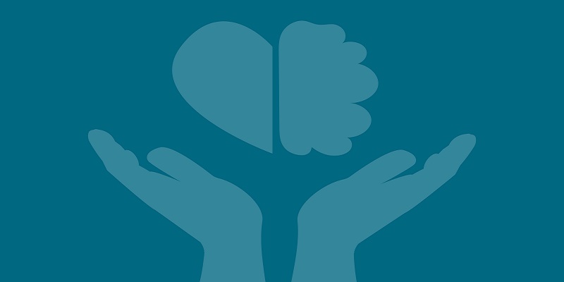 graphic of hands in blue holding a heart and brain