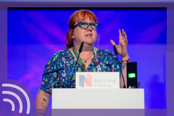 Image of Carmel O'Boyle speaking at Congress