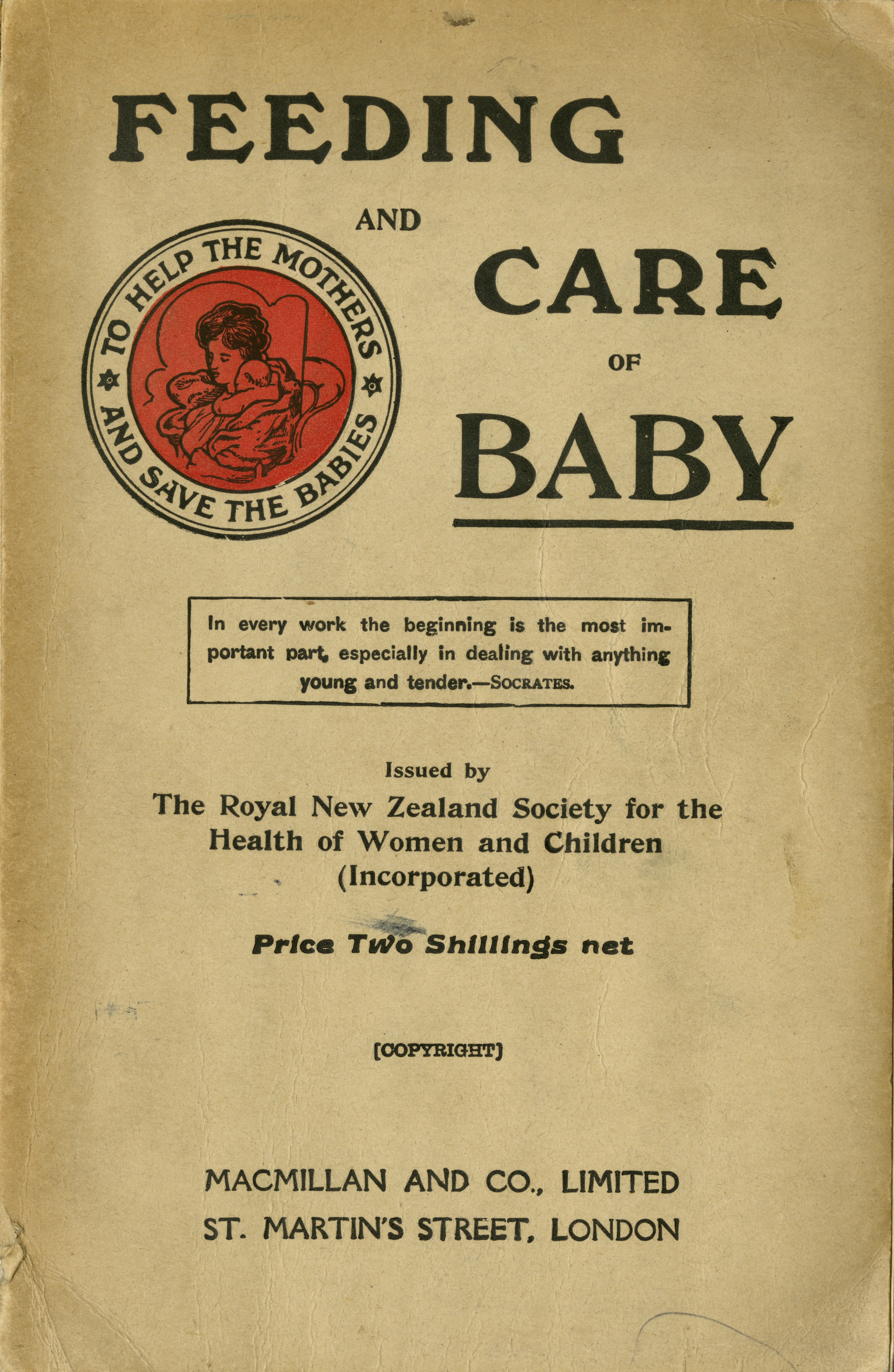 Patterns produced by the National Council for Maternity and Child Welfare
