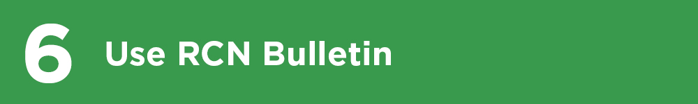 Use RCN Bulletin text