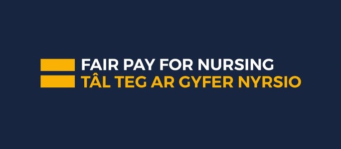 Fair pay for nursing 2022 bilingual logo